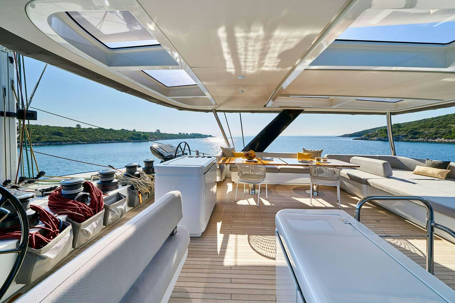 a boat on the water aboard ADRIATIC DRAGON Yacht for Charter