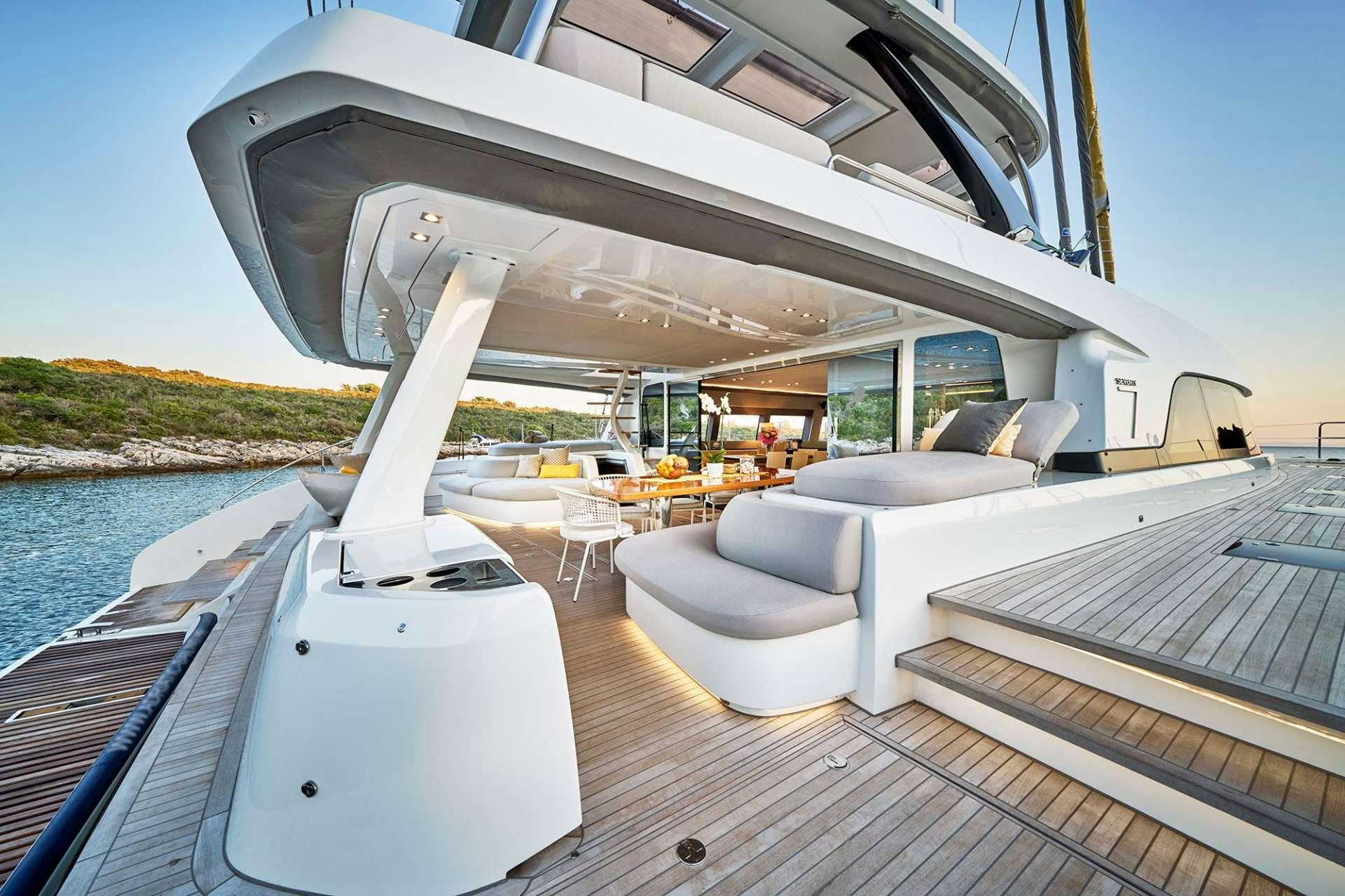 a boat on the water aboard ADRIATIC DRAGON Yacht for Charter