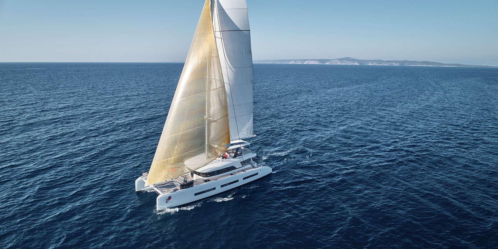 a sailboat in the water aboard ADRIATIC DRAGON Yacht for Charter