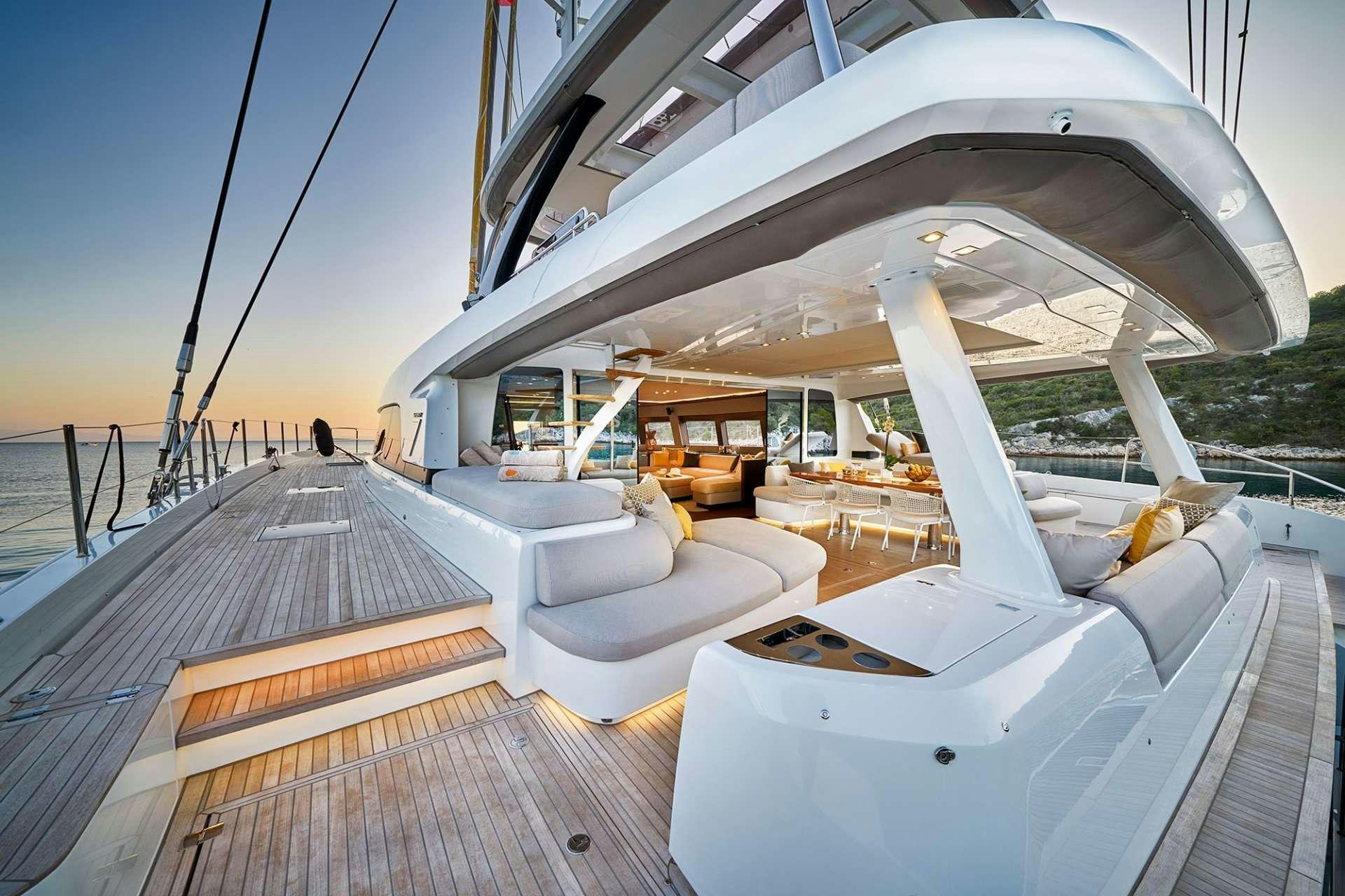 a boat on the water aboard ADRIATIC DRAGON Yacht for Charter