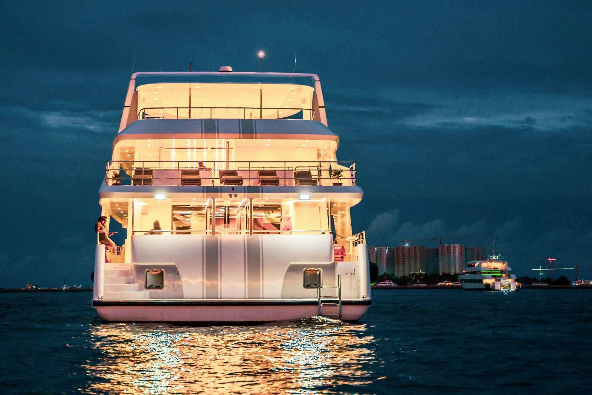 a boat on the water aboard ALICE Yacht for Charter
