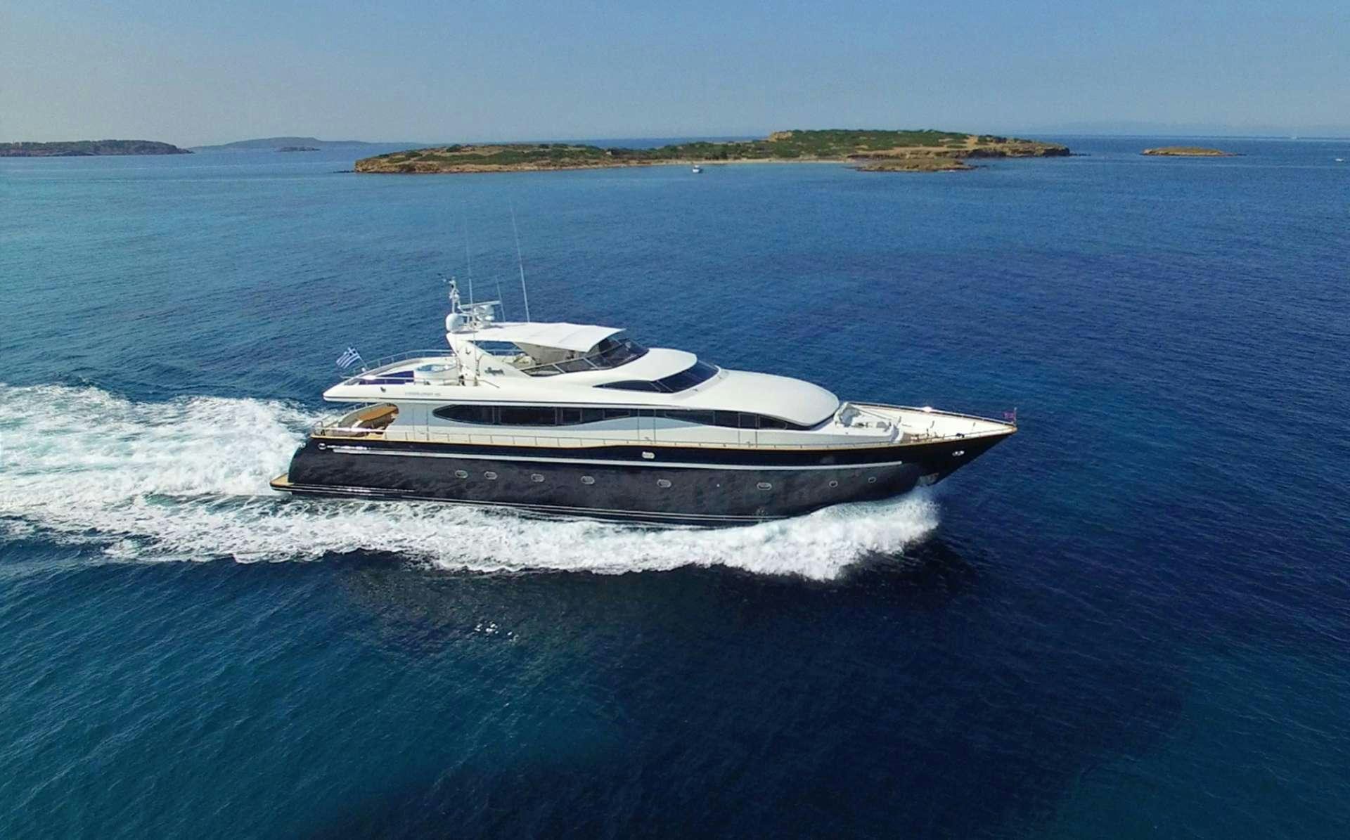 a boat on the water aboard SUGAR Yacht for Charter