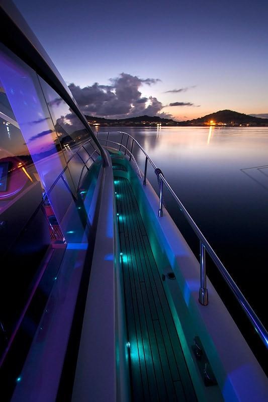 a boat on the water aboard SAURON Yacht for Charter