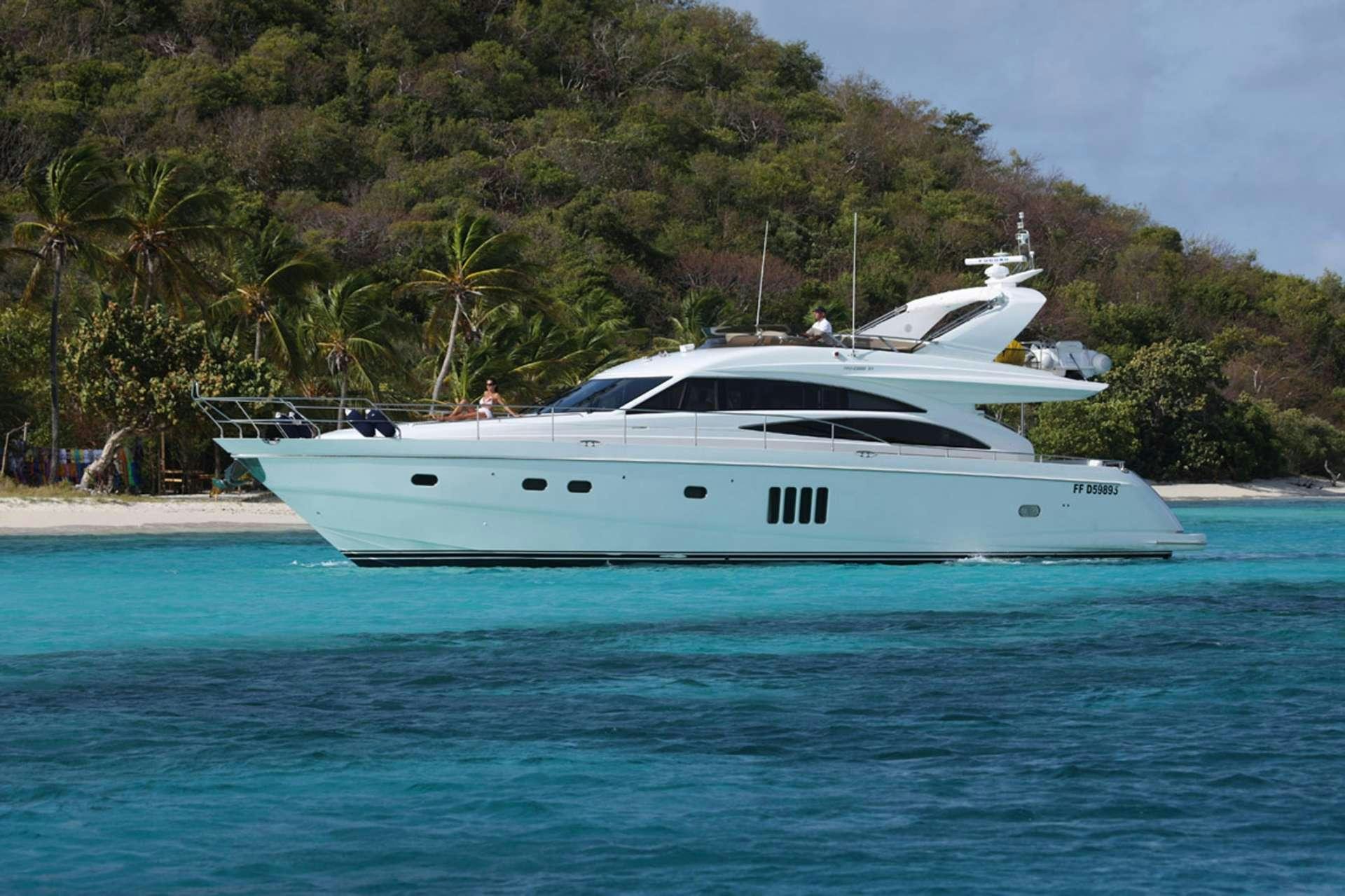 a white yacht on the water aboard SORANA Yacht for Charter