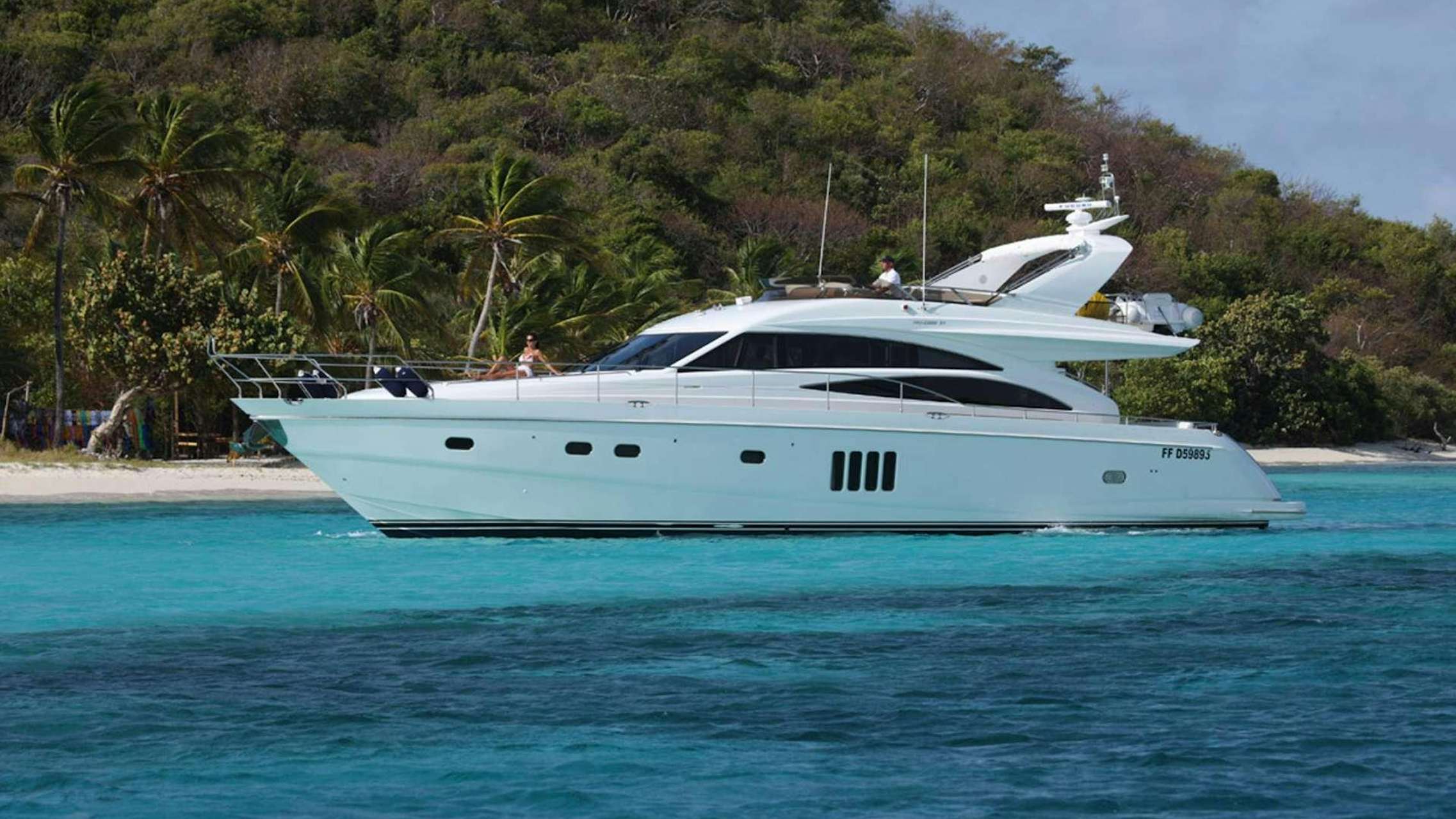 a white yacht on the water aboard SORANA Yacht for Charter