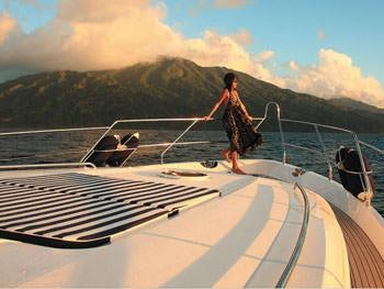 a person standing on a boat aboard SORANA Yacht for Charter