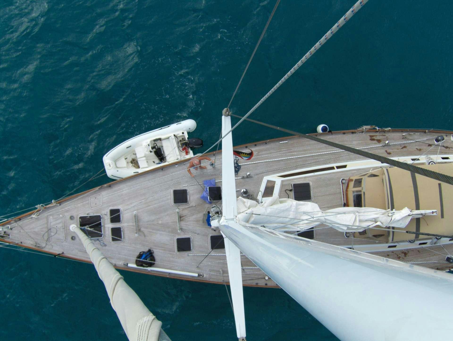 a boat in the water aboard VOLADOR Yacht for Charter