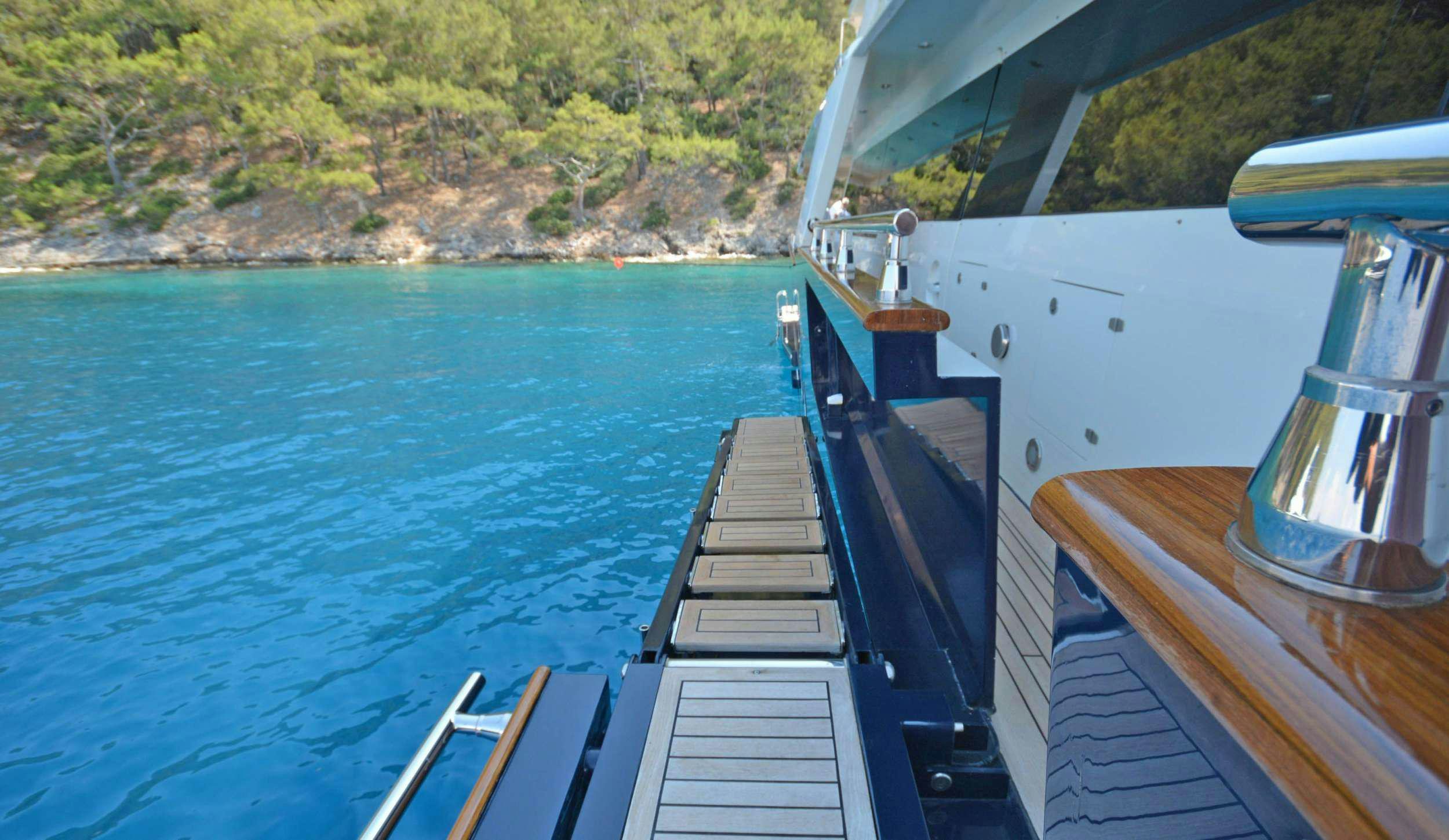a boat on the water aboard GO Yacht for Charter