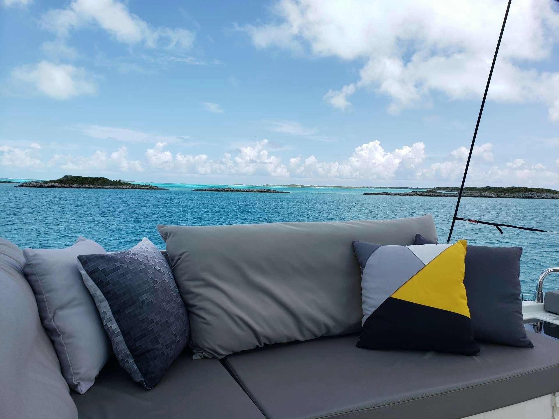 a boat on the water aboard Ghost Yacht for Charter