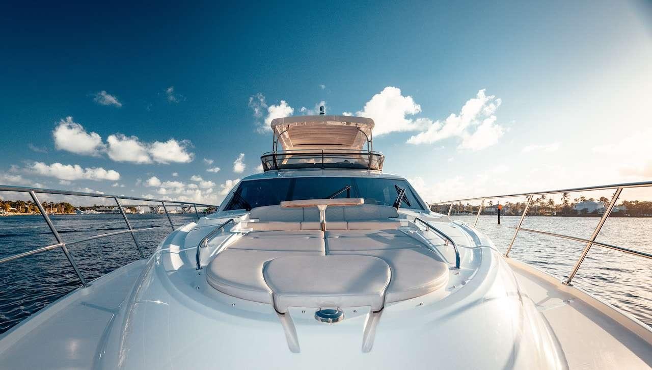 a boat on a body of water aboard KRAKEN Yacht for Charter