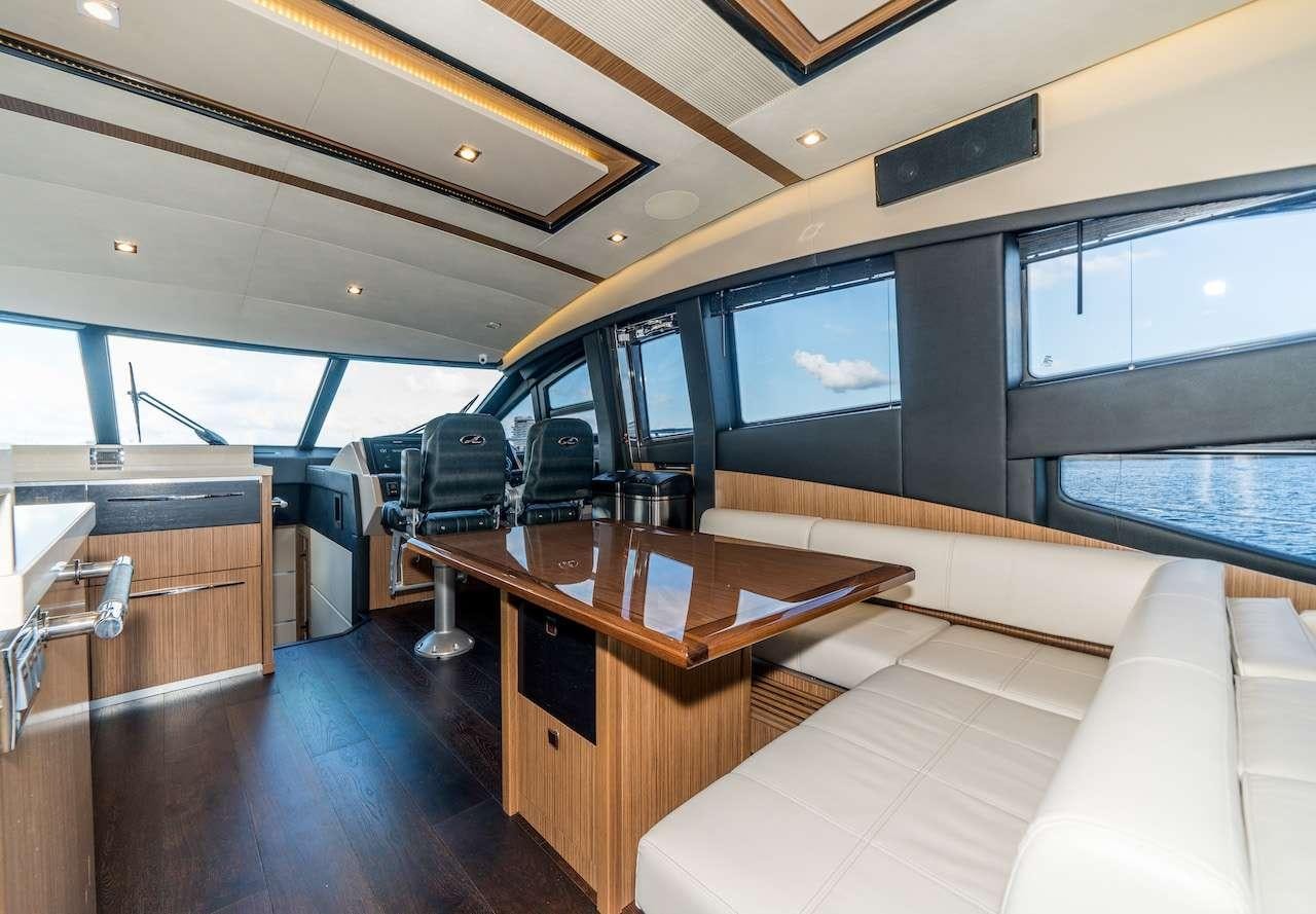 inside of a boat aboard KRAKEN Yacht for Charter