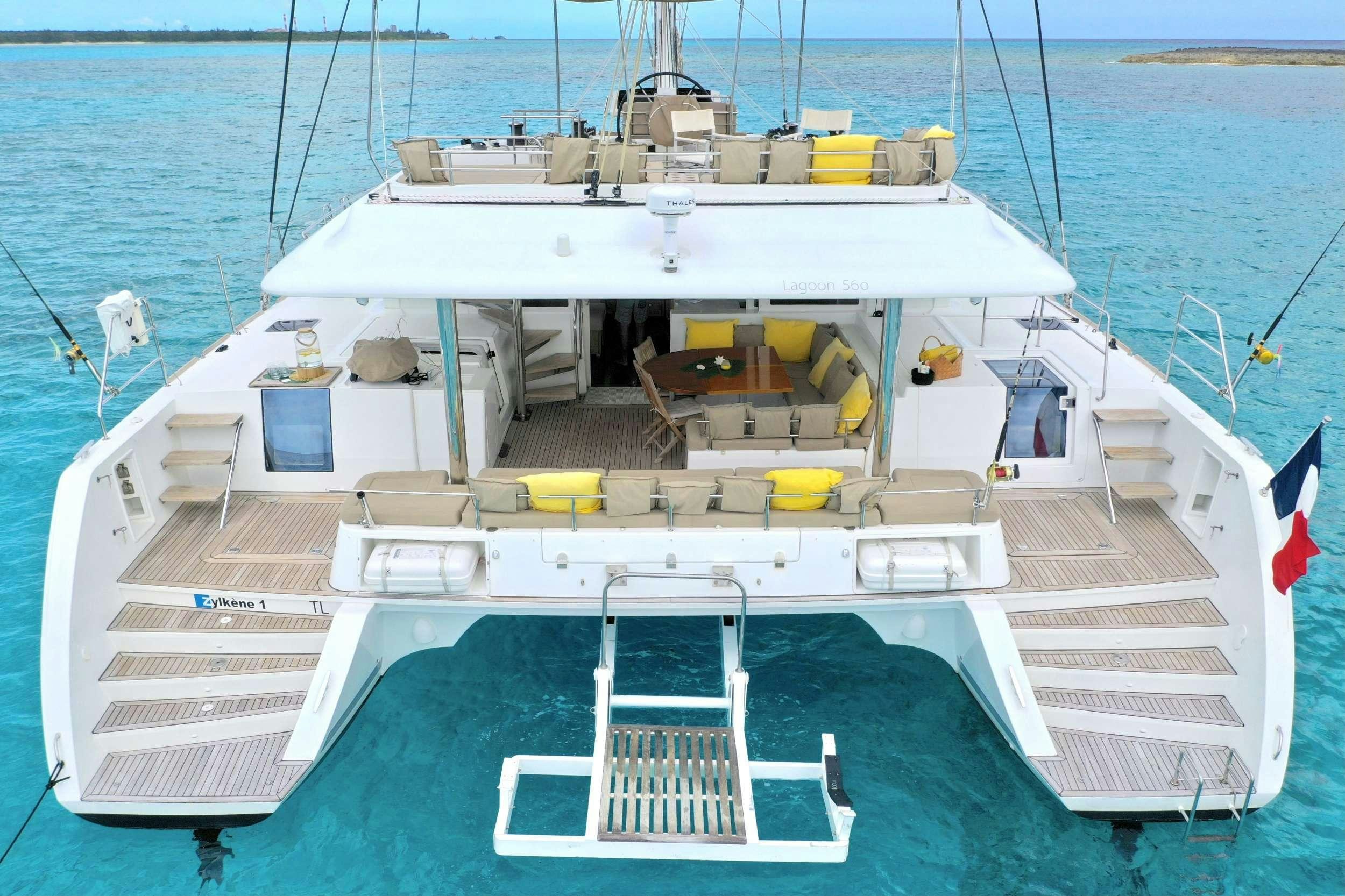 a boat on the water aboard ZYLKENE 1 Yacht for Charter