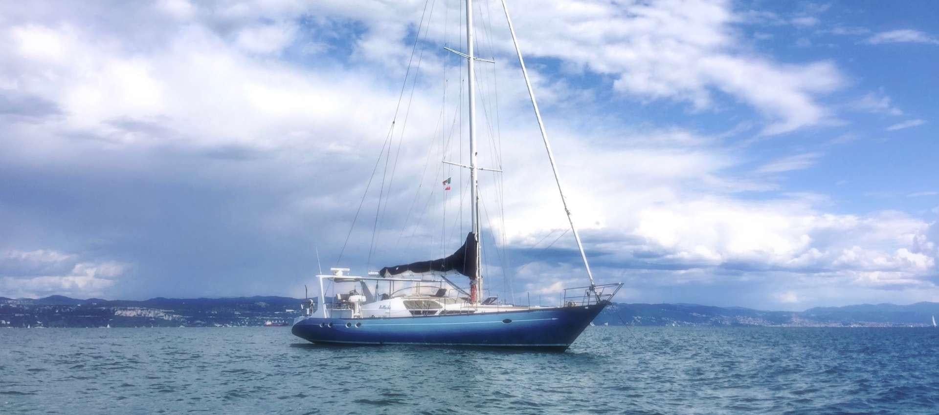 a boat in the water aboard Bellacha Yacht for Charter