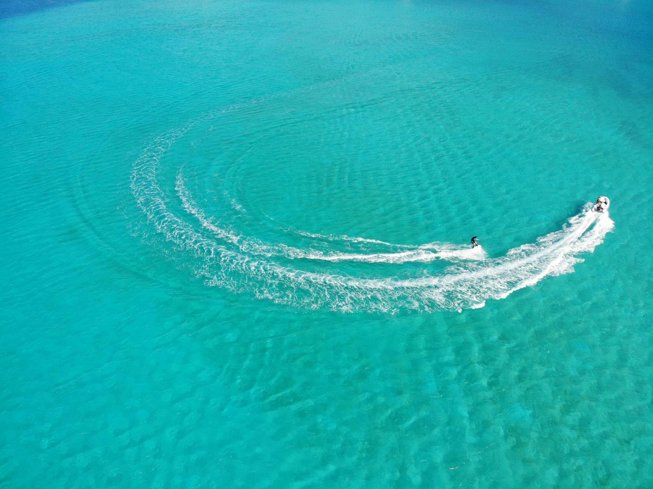 a person in the water aboard CHAMPS ELYSEES Yacht for Charter