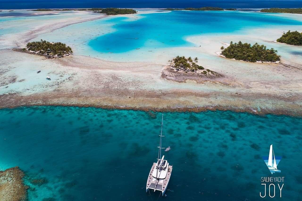 a boat in the water aboard JOY Yacht for Charter