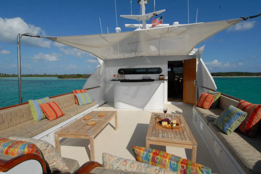 a boat on the water aboard KALEEN Yacht for Charter