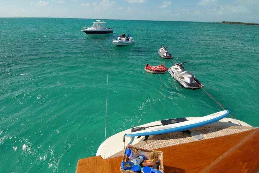 boats in the water aboard KALEEN Yacht for Charter