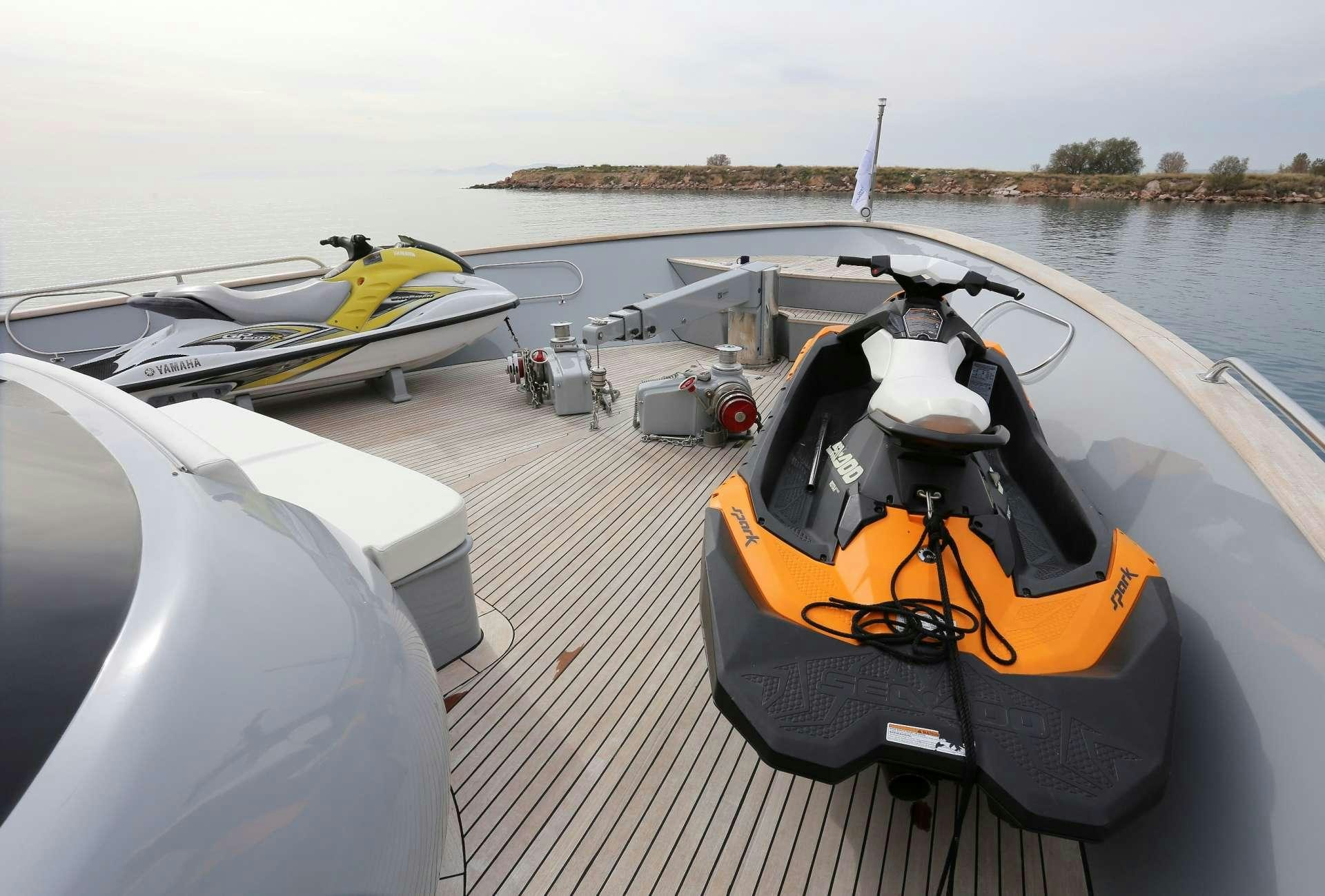 a boat on the water aboard IF Yacht for Charter
