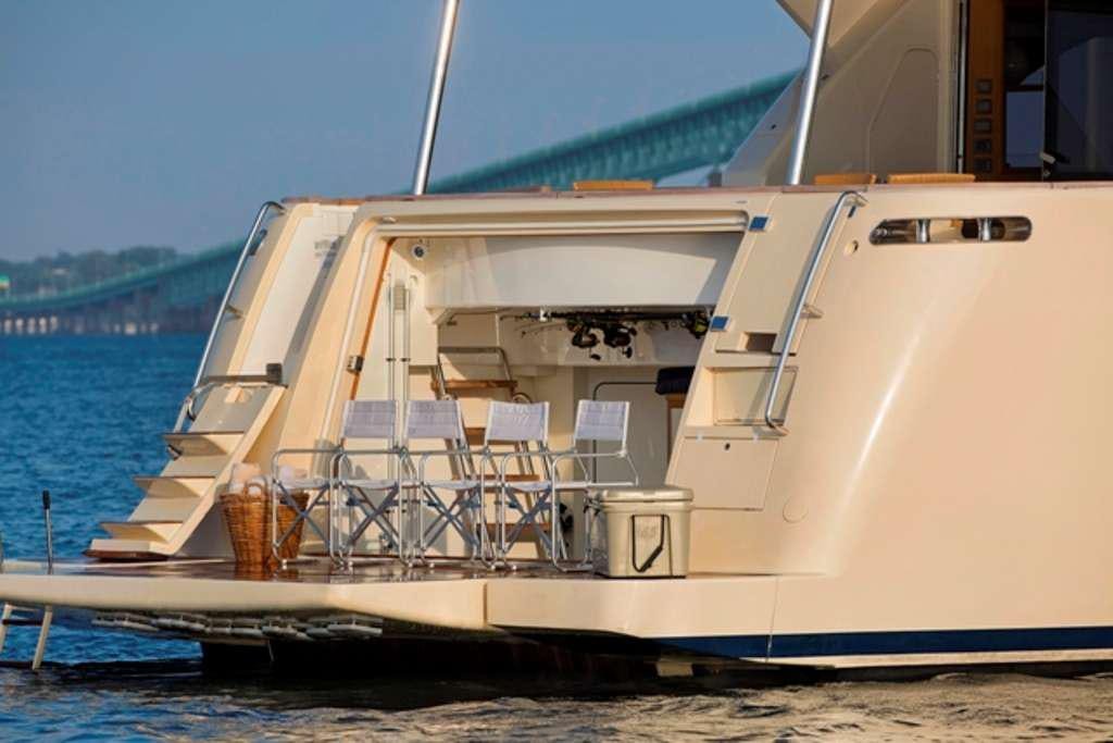 a boat on the water aboard SLAINTE III Yacht for Charter