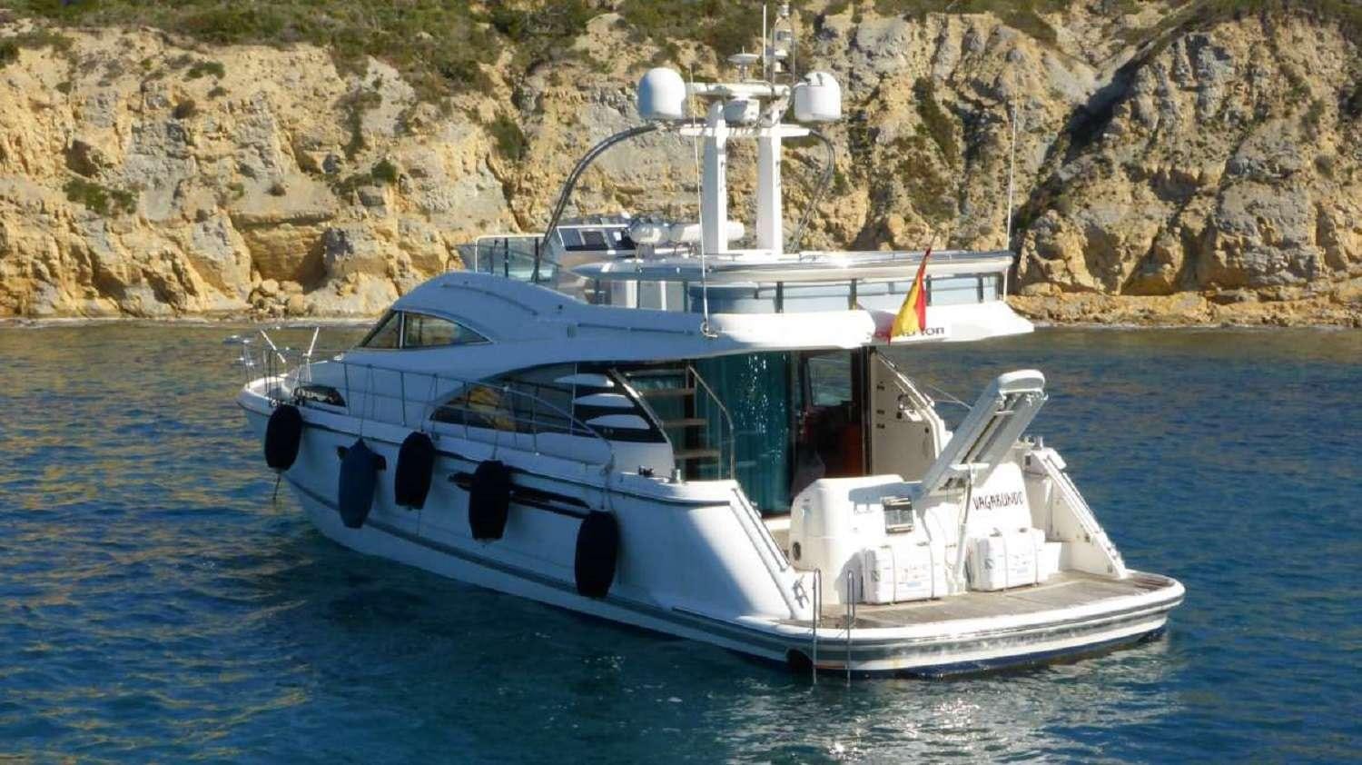 a boat on the water aboard VAGABUNDO Yacht for Charter