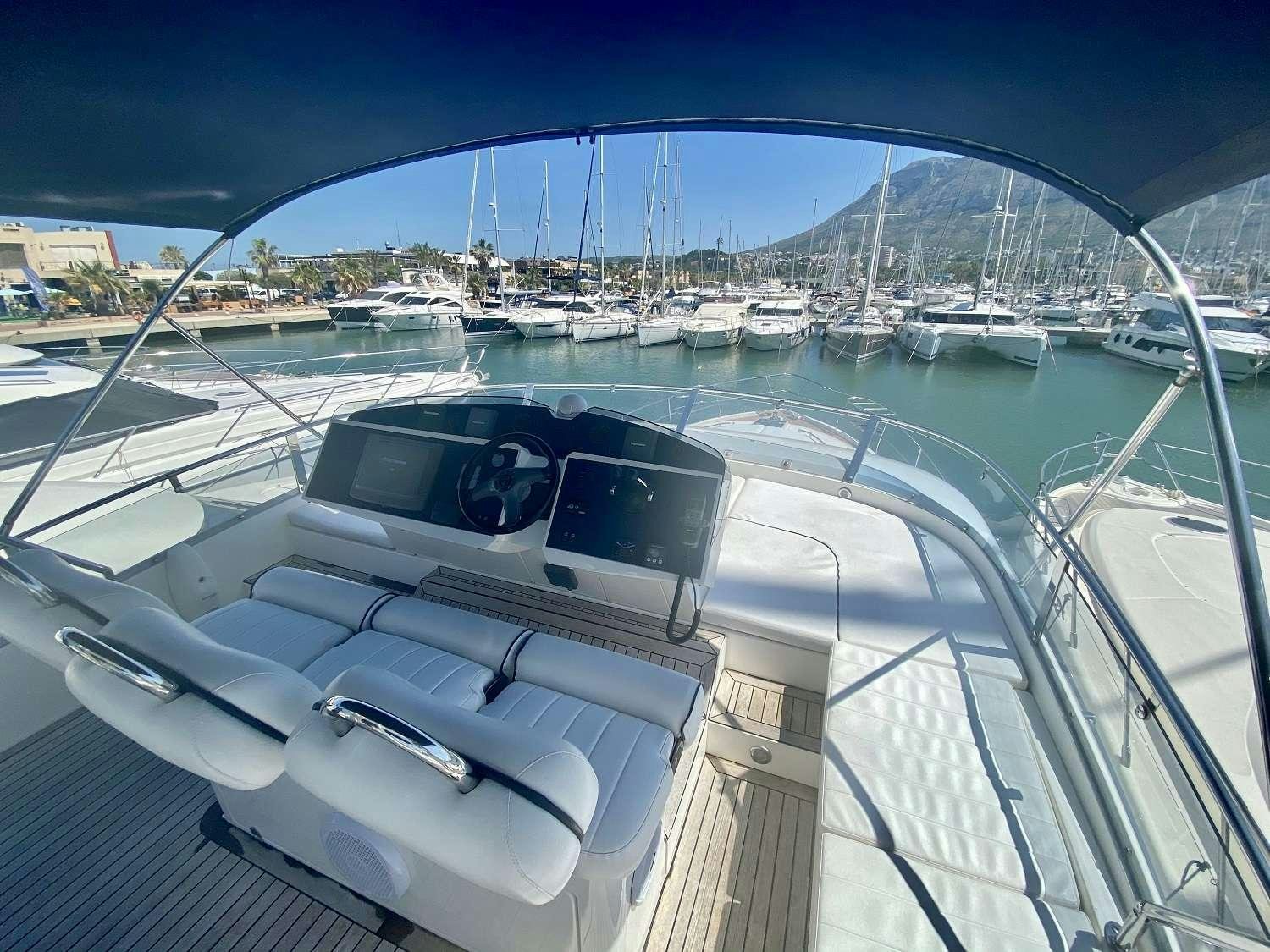 a boat in the water aboard VAGABUNDO Yacht for Charter