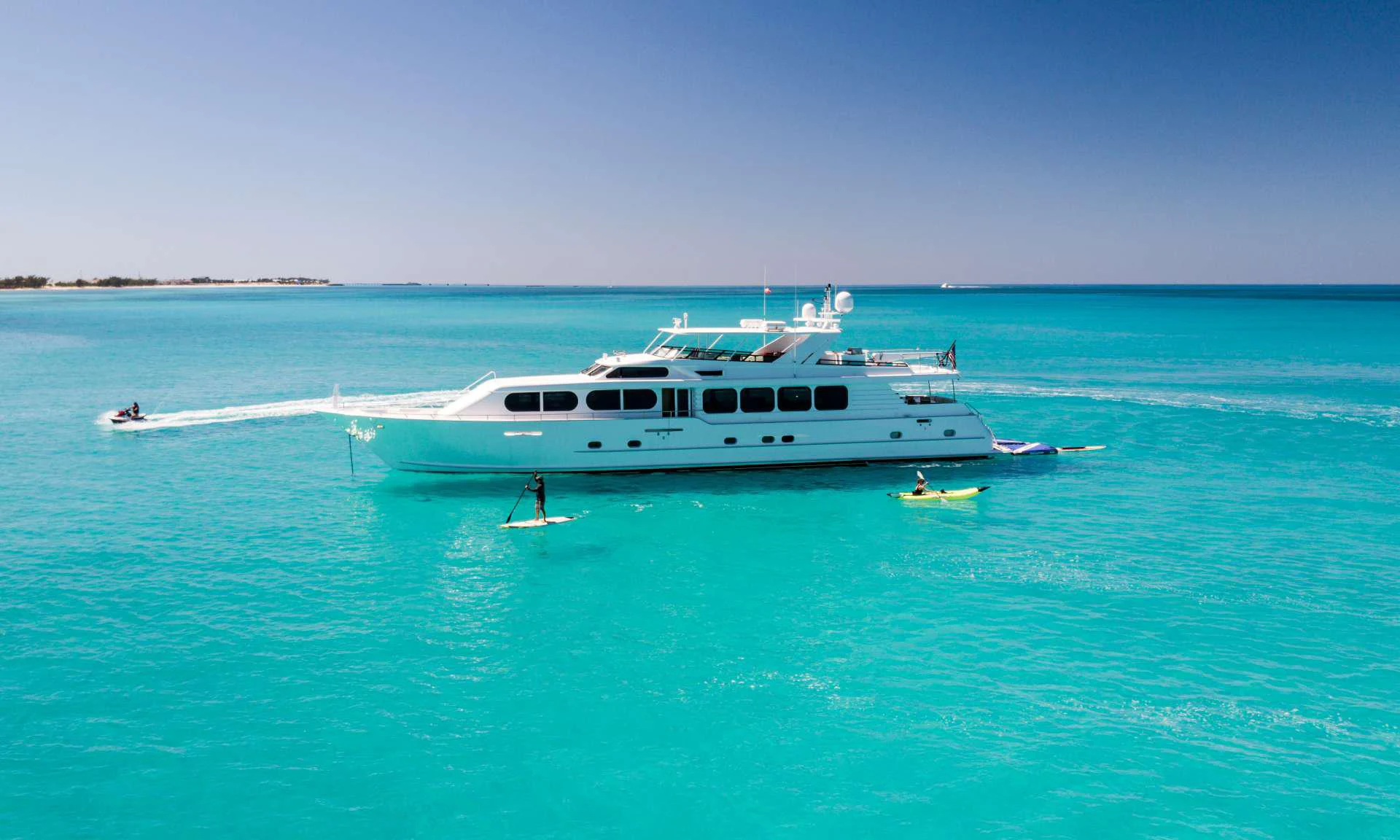 a boat on the water aboard IL CAPO Yacht for Charter