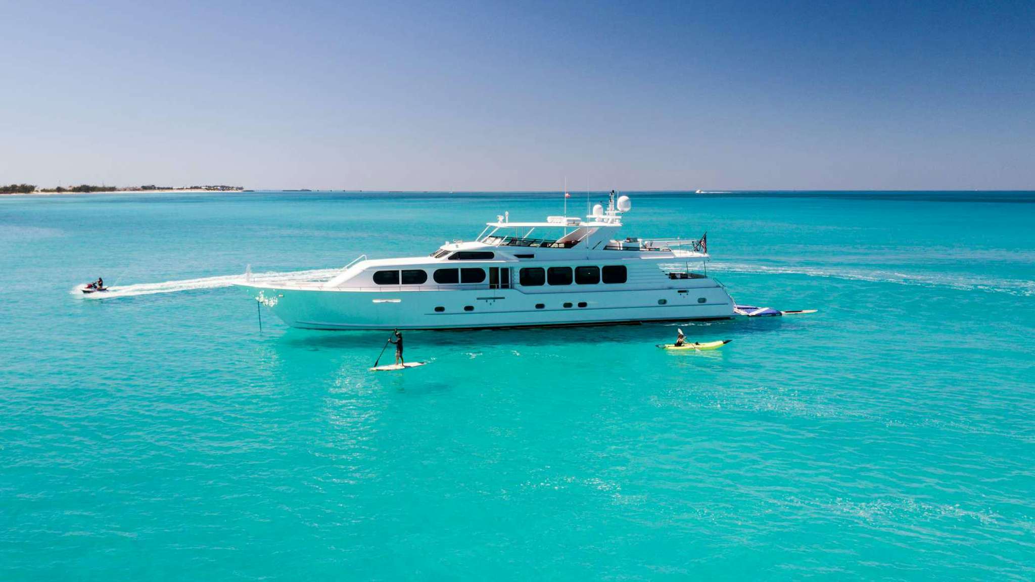 a boat on the water aboard IL CAPO Yacht for Charter
