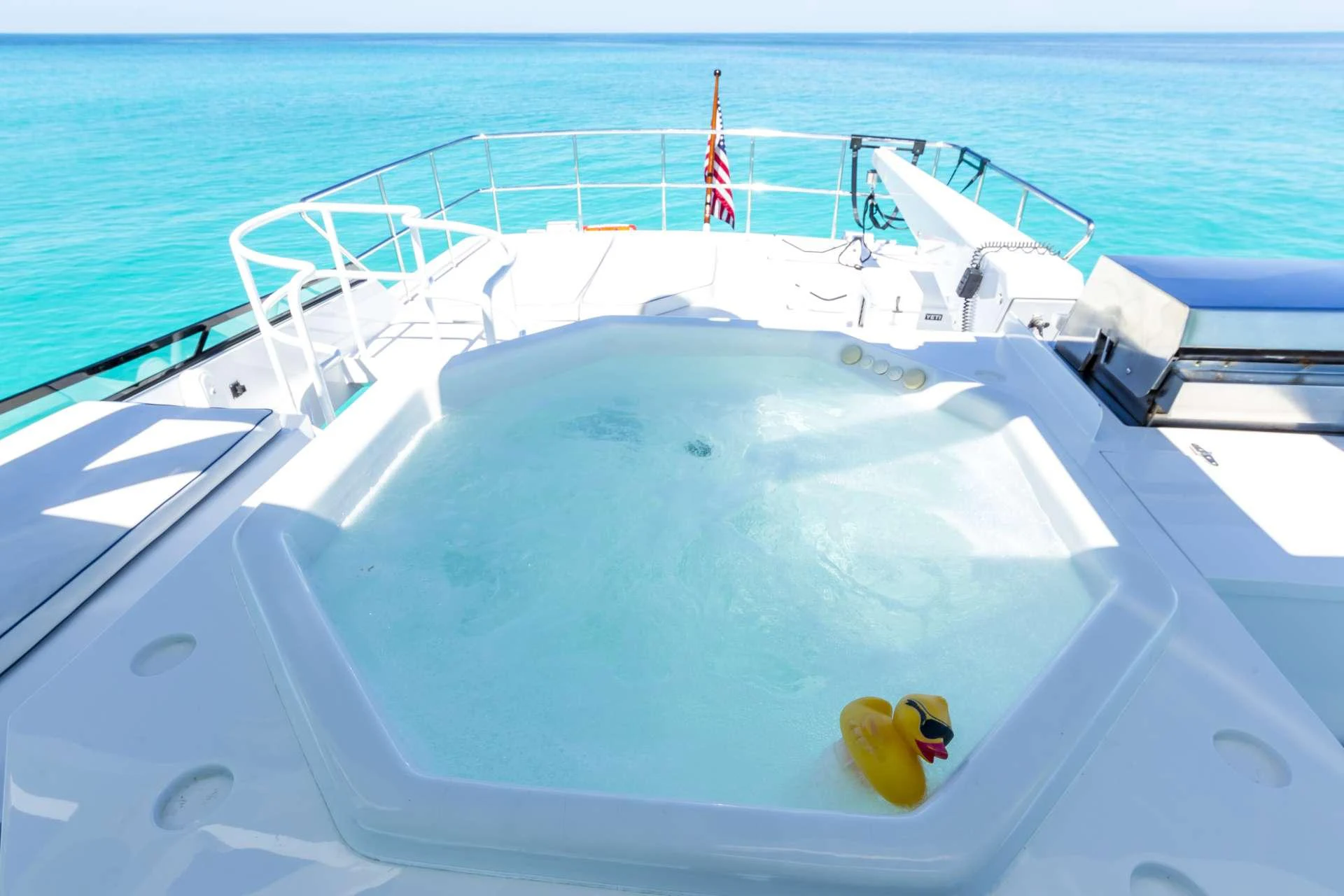 a boat on the water aboard IL CAPO Yacht for Charter