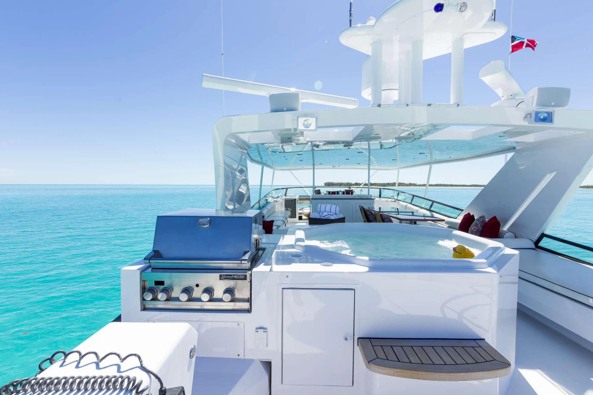 a boat on the water aboard IL CAPO Yacht for Charter