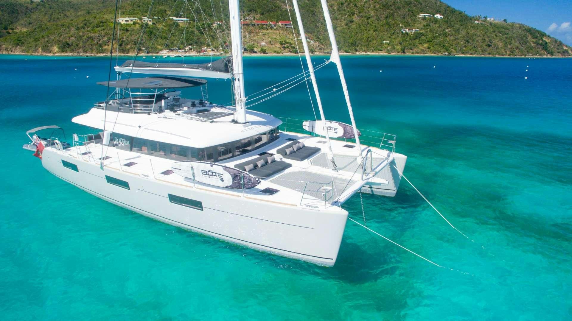 a boat on the water aboard LE REVE L620 ESSENCE Yacht for Charter