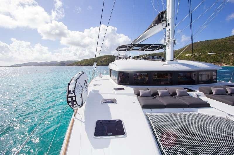 a boat on the water aboard LE REVE L620 ESSENCE Yacht for Charter