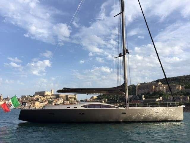 a boat in the water aboard WIZARD Yacht for Charter