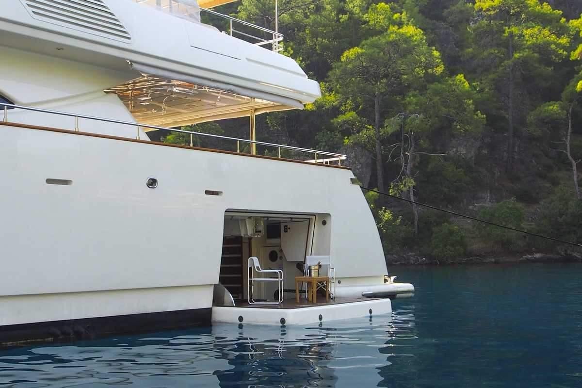 a boat on the water aboard ARIELA Yacht for Charter
