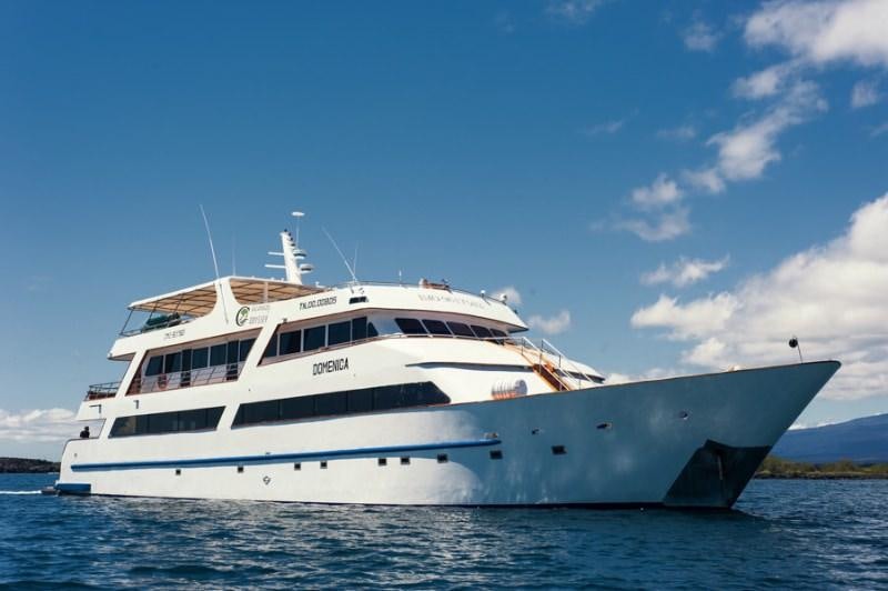 a white yacht in the water aboard GALAPAGOS SEA STAR JOURNEY Yacht for Charter