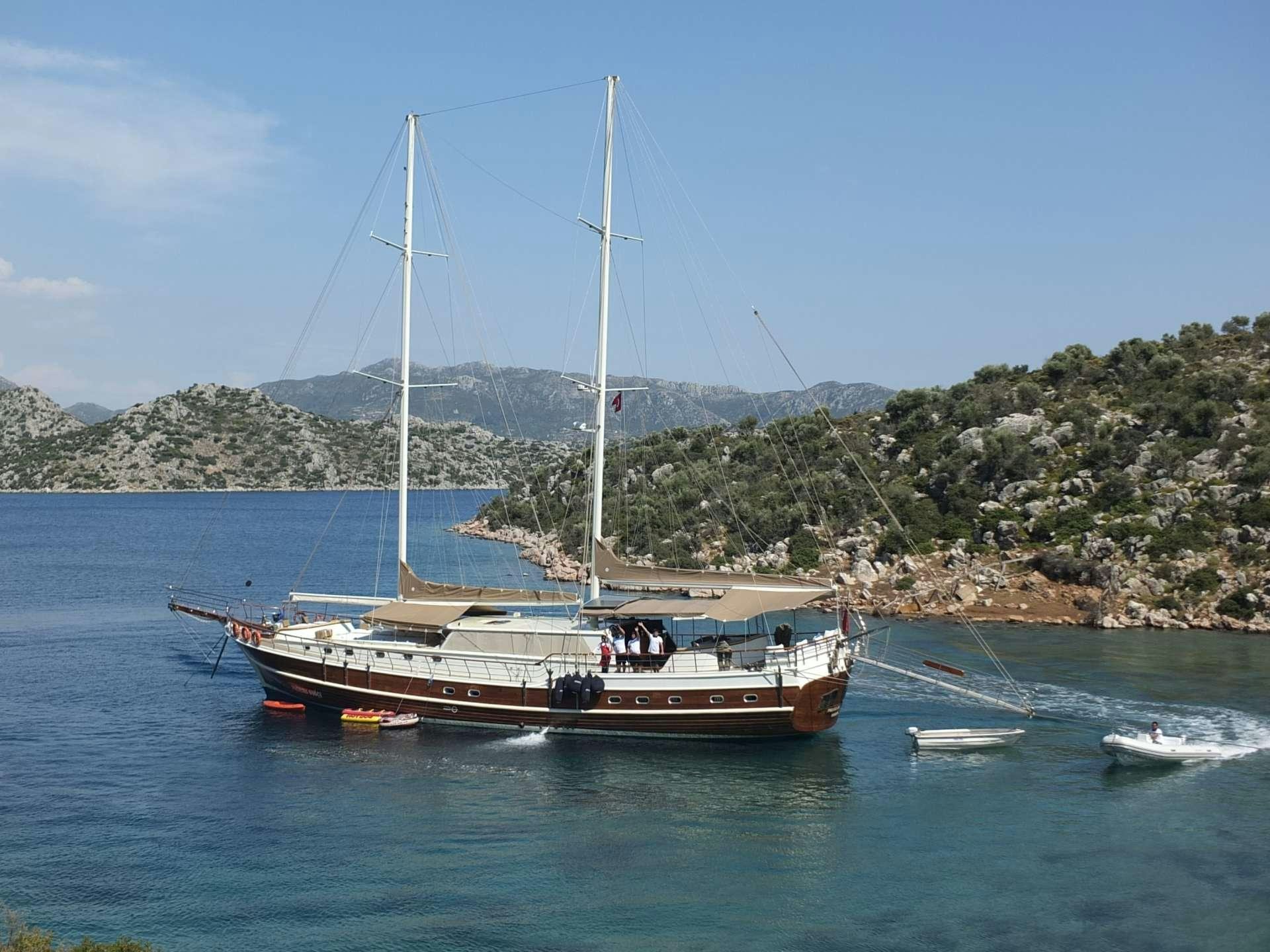 a boat in the water aboard PRENSES BUGCE Yacht for Charter