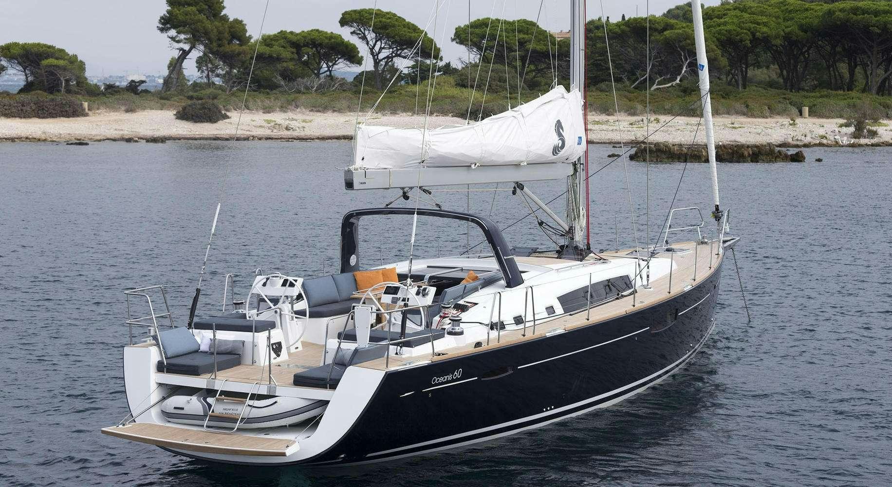 a boat on the water aboard OCEAN STAR Yacht for Charter