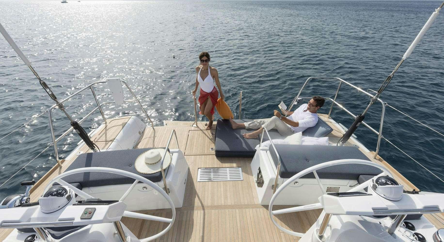a group of people on a boat aboard OCEAN STAR Yacht for Charter