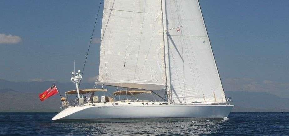 a sailboat on the water aboard ASPIRATION Yacht for Charter