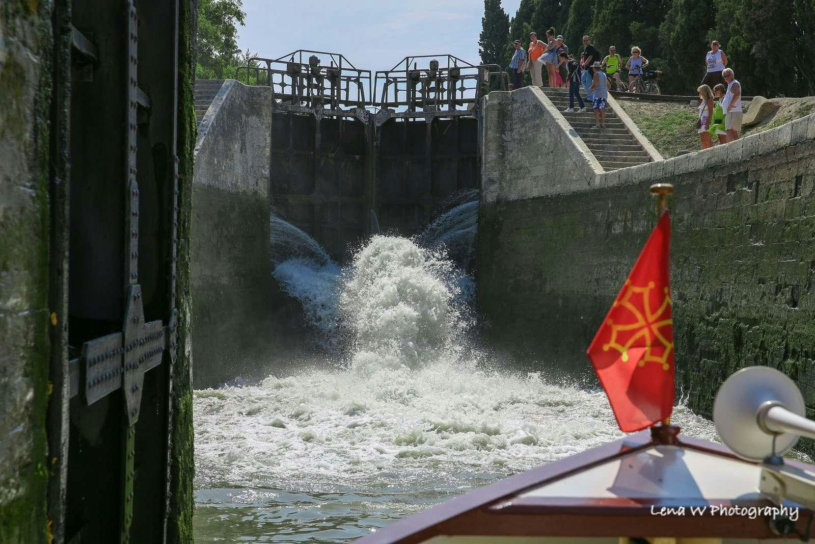 a flag on a boat aboard ROI SOLEIL Yacht for Charter