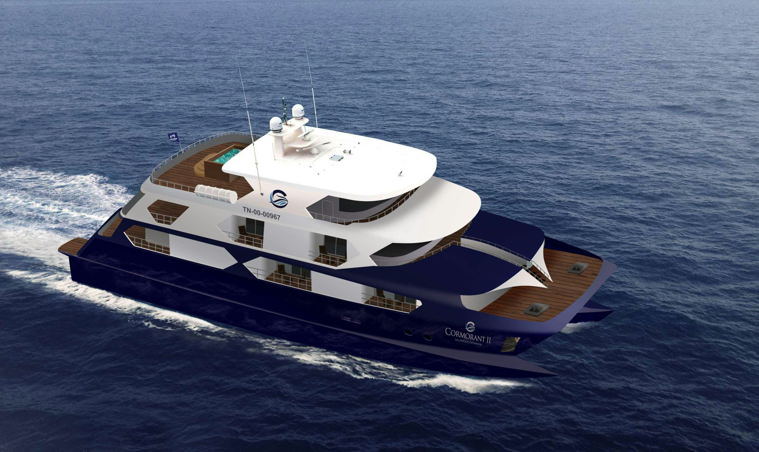 a boat in the water aboard CORMORANT II Yacht for Charter