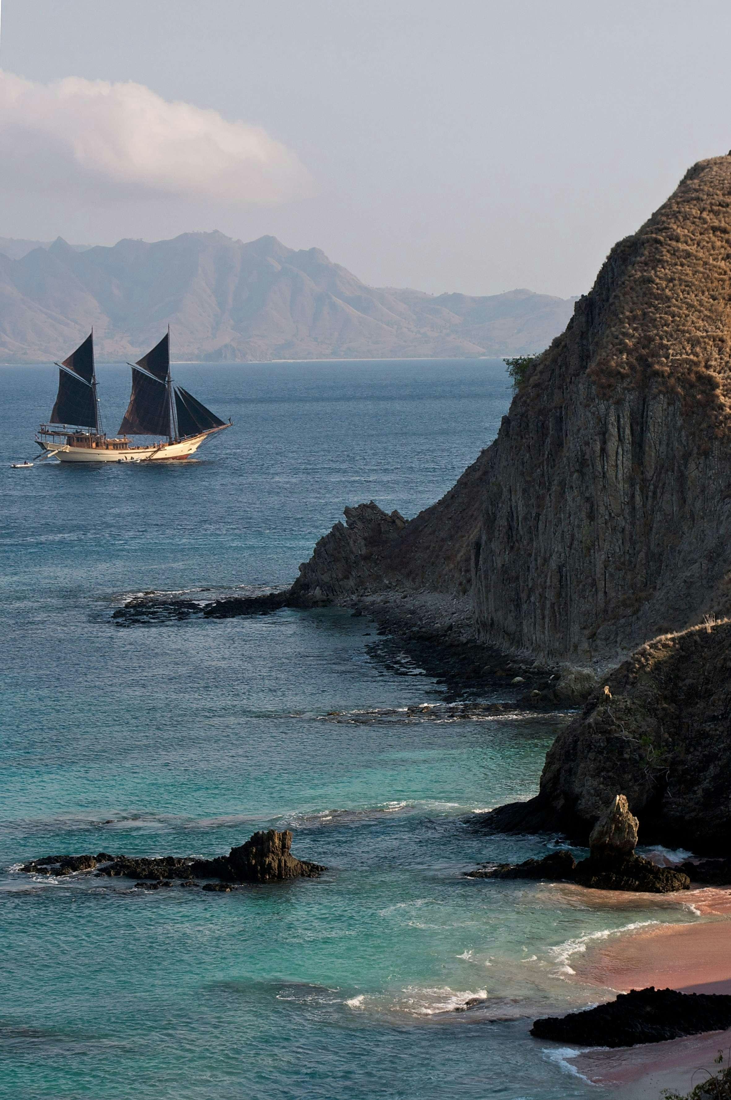 a sailboat on the water aboard SILOLONA Yacht for Charter
