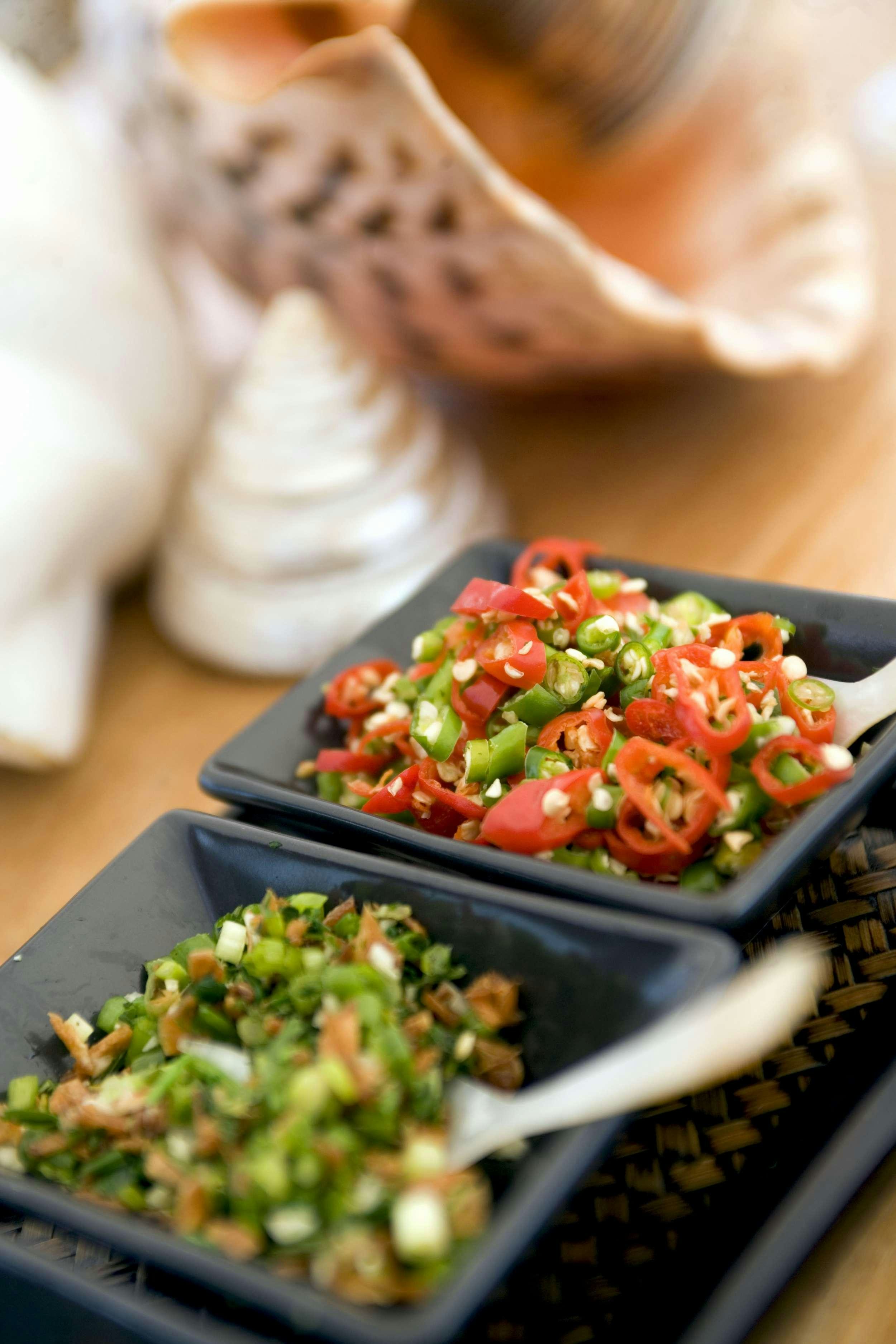 a bowl of salad aboard SILOLONA Yacht for Charter