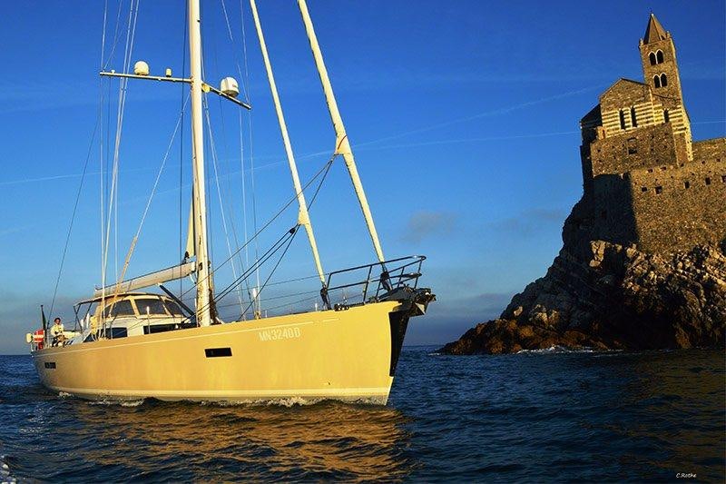 a boat in the water aboard TERRA DI MEZZO 3 Yacht for Charter