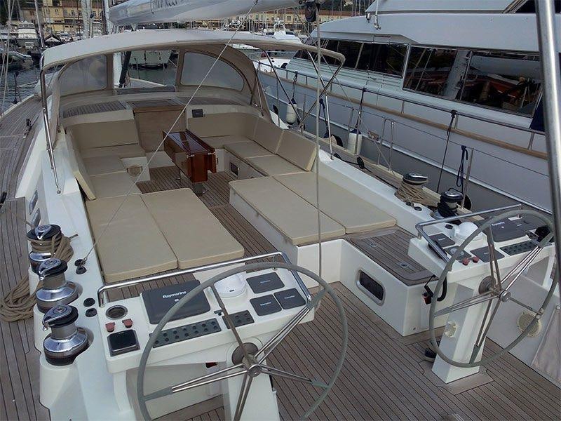 a large factory with several machines aboard TERRA DI MEZZO 3 Yacht for Charter