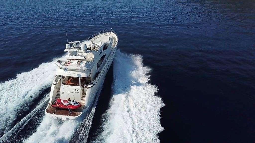 a boat on the water aboard NOE Yacht for Charter