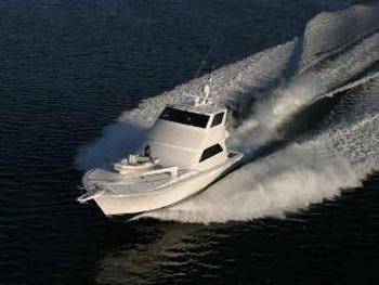 a boat on the water aboard PRIORITY Yacht for Charter