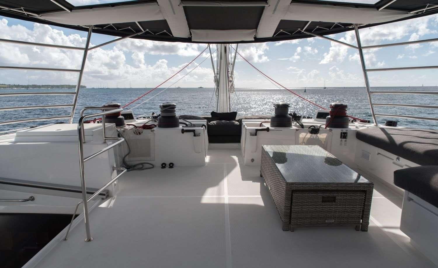 a boat on the water aboard MELARNIE Yacht for Charter