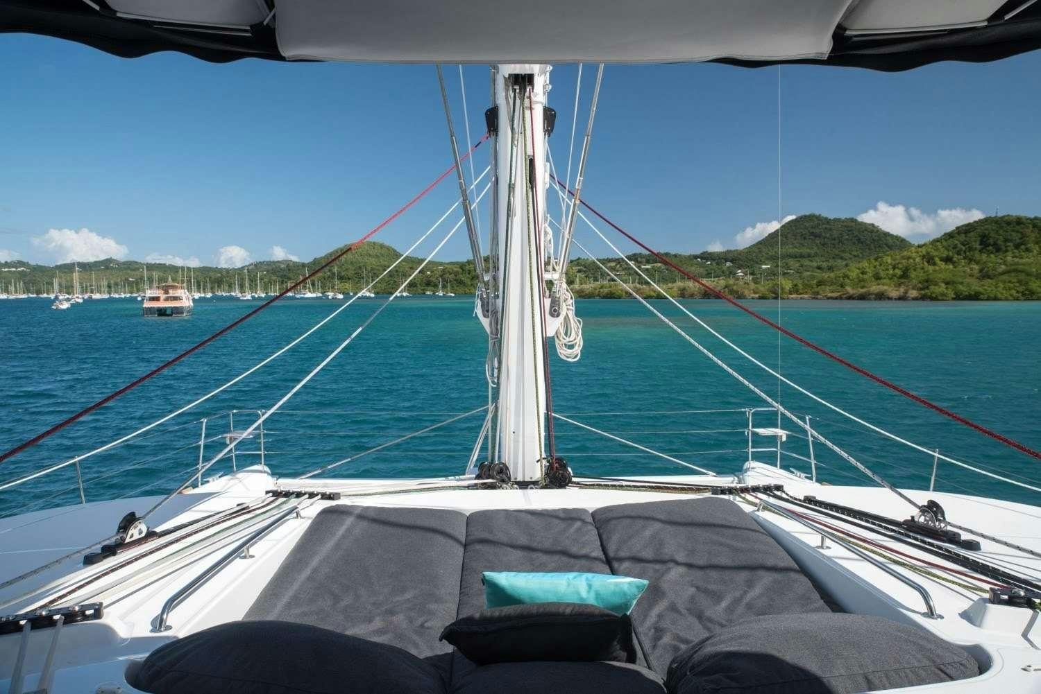 a boat on the water aboard MELARNIE Yacht for Charter