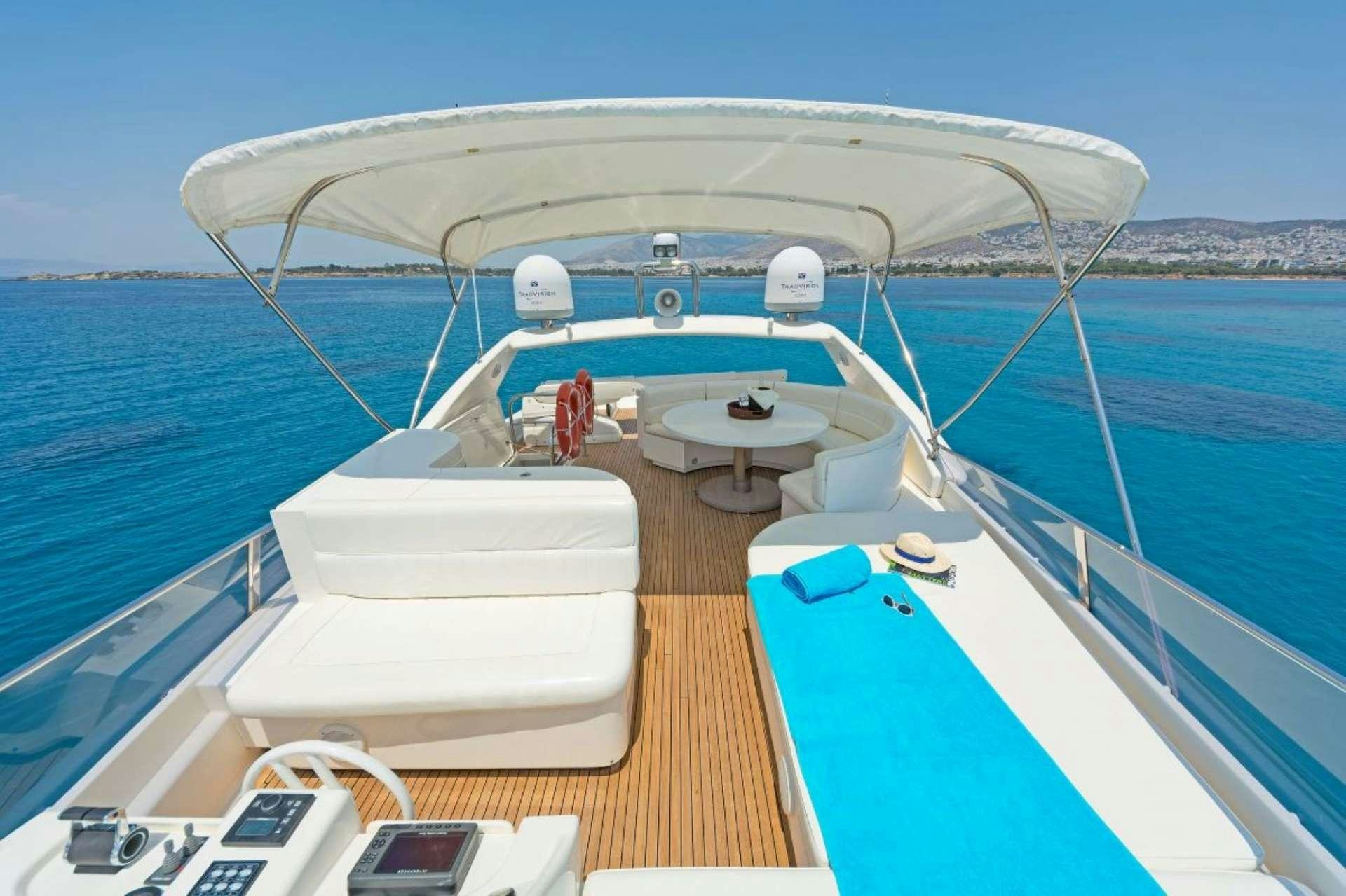 a boat on the water aboard LETTOULI III Yacht for Charter