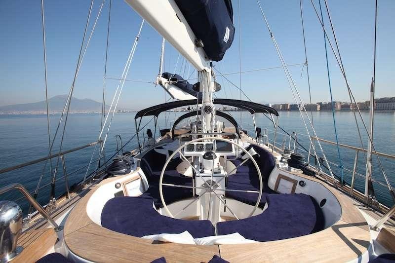 a boat on the water aboard MORGANE Yacht for Charter